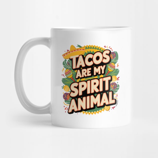 Classic Taco Spirit Animal Fun Quote Casual Wear by Indigo Lake